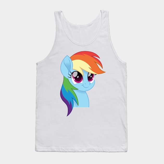 Rainbow Dash portrait Tank Top by CloudyGlow